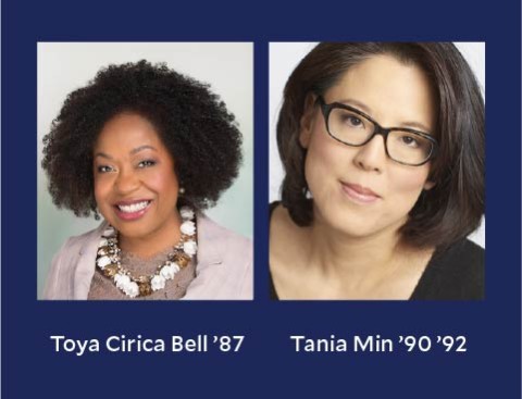 Toya Bell '87 and Tania Min '90, '92