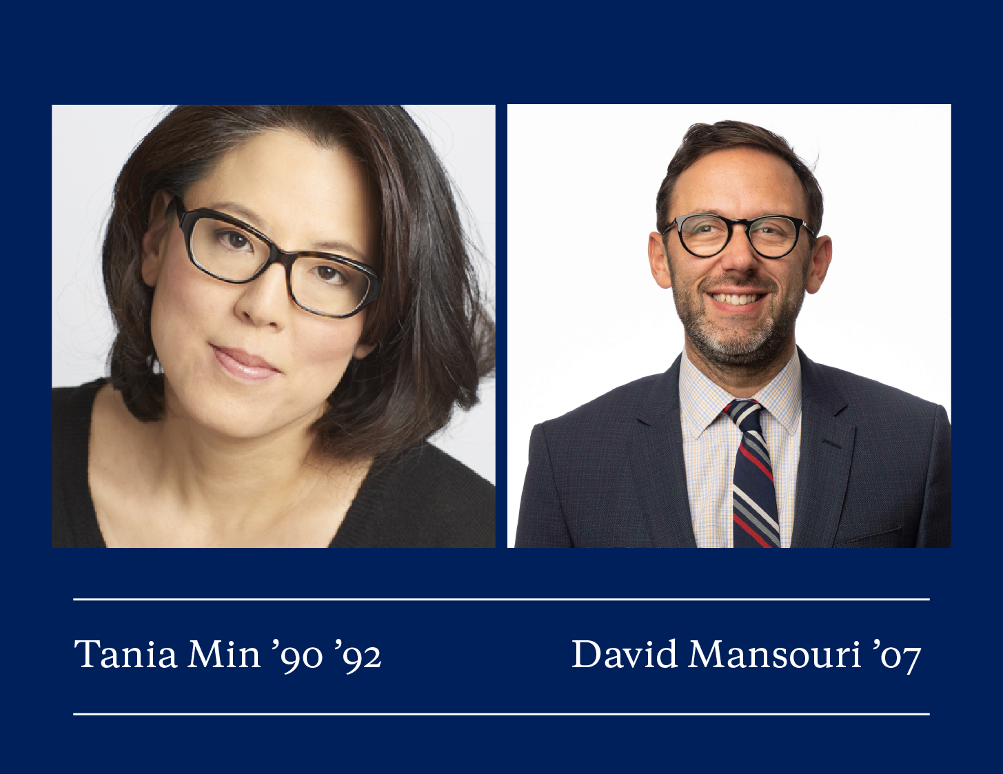 Tania Min '90, '92 and David Mansouri '07