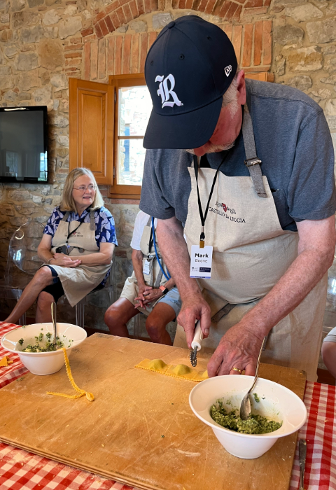 Traveling Owls Under the Tuscan Sun Pasta Making