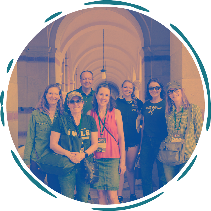 Alumni on campus