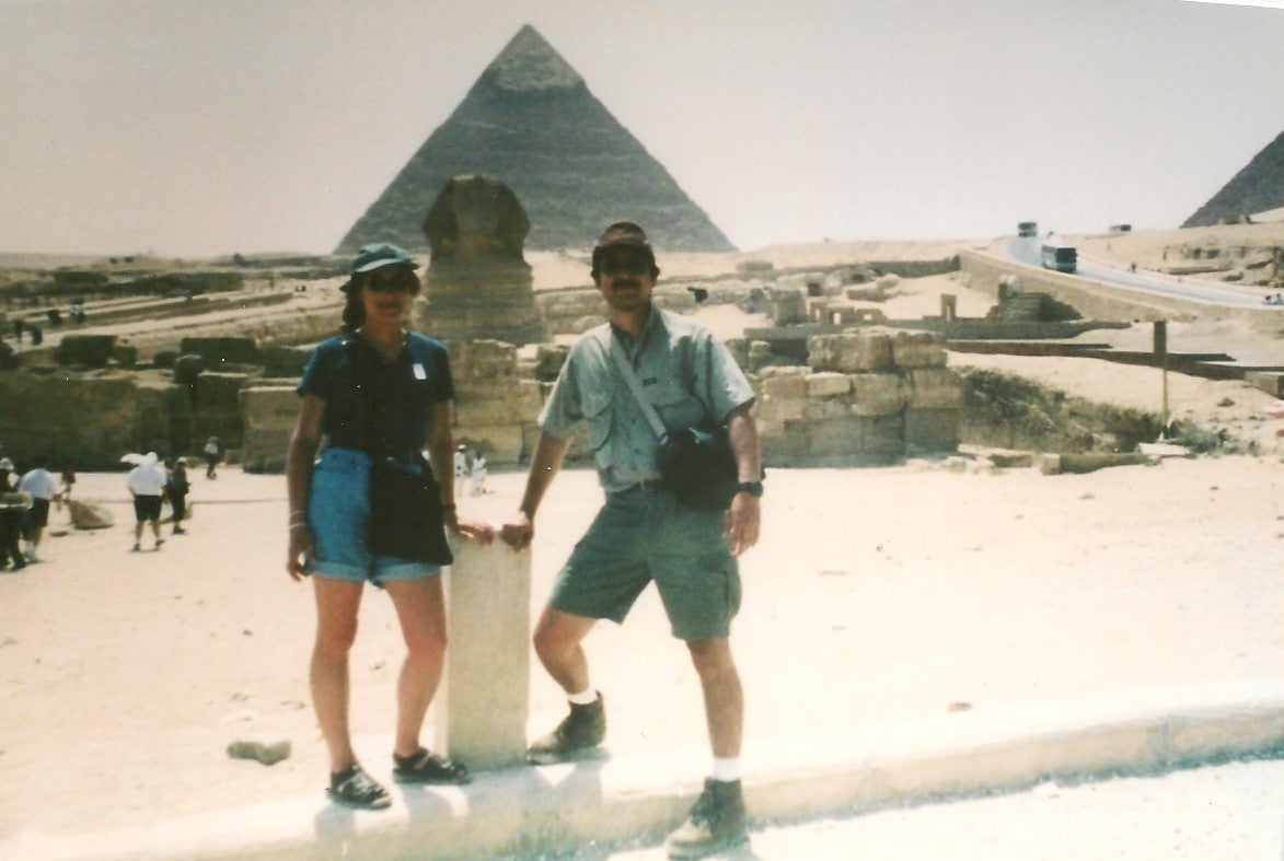 Jesse and his wife, Kim at a Mediterranean cruise