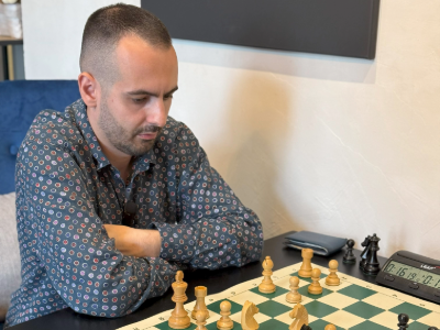 Vlad Ghita '15 playing chess