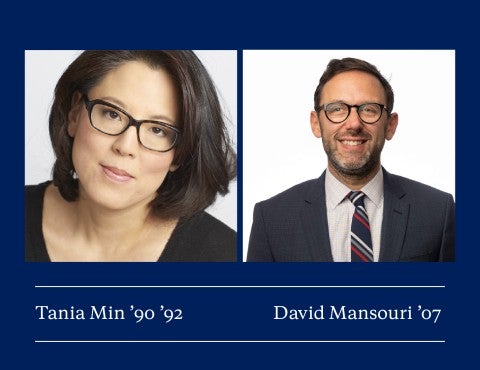 Tania Min '90, '92 and David Mansouri '07