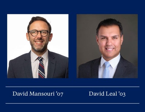 David Mansouri '07  and David Leal '03